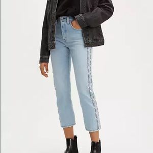 Levi's501® Original Sport Stripe Cropped Jeans